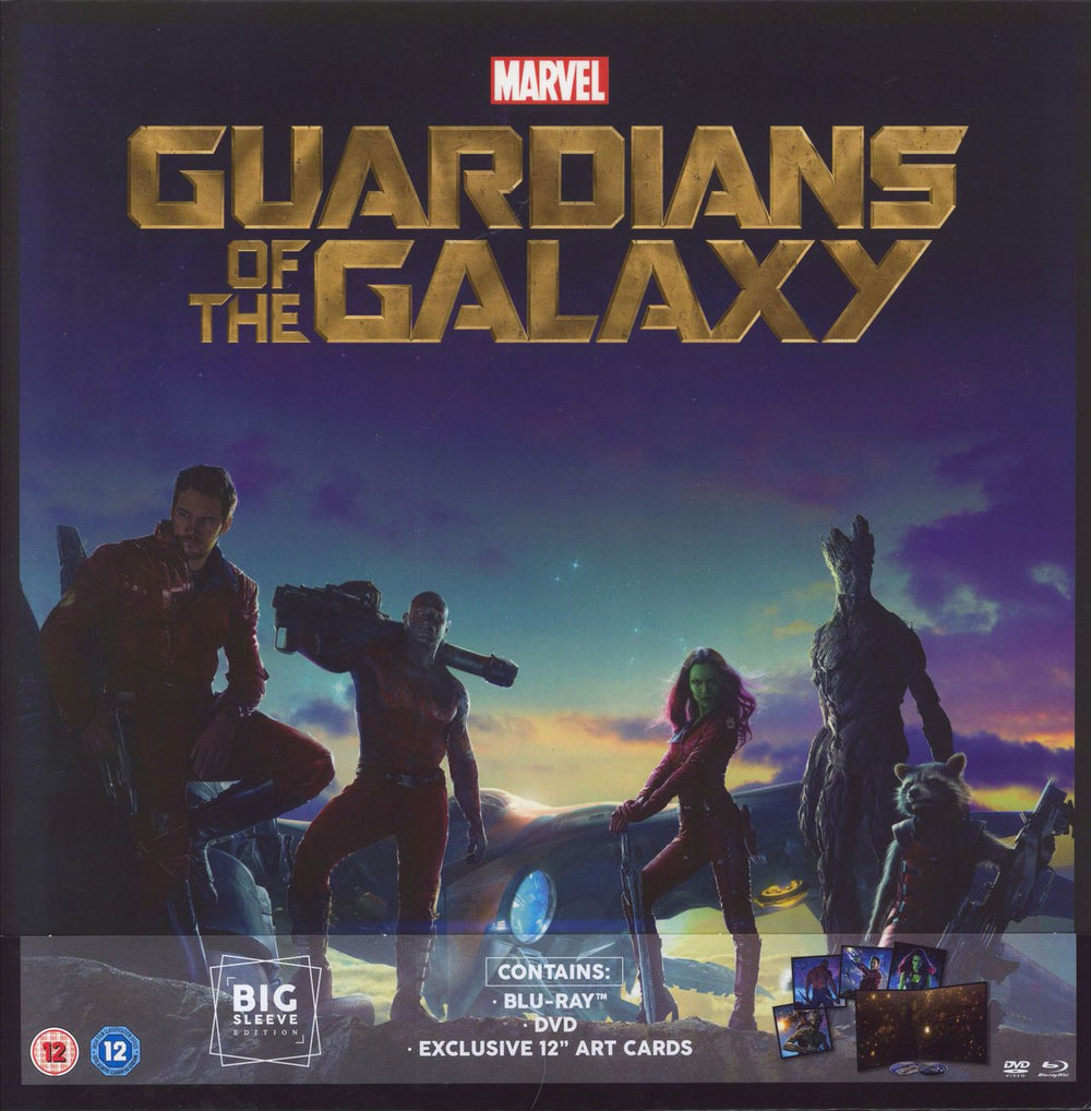 Marvel Guardians Of The Galaxy - Big Sleeve Edition UK Blu Ray DVD BUC0273601