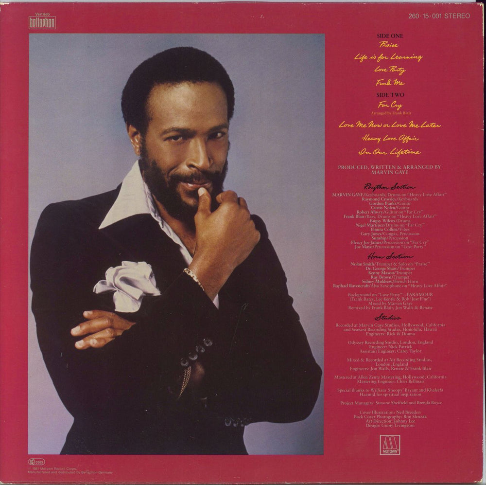 Marvin Gaye In Our Lifetime German vinyl LP album (LP record)