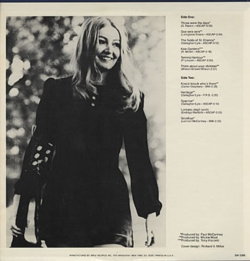 Mary Hopkin Those Were The Days US vinyl LP album (LP record) MHPLPTH141024