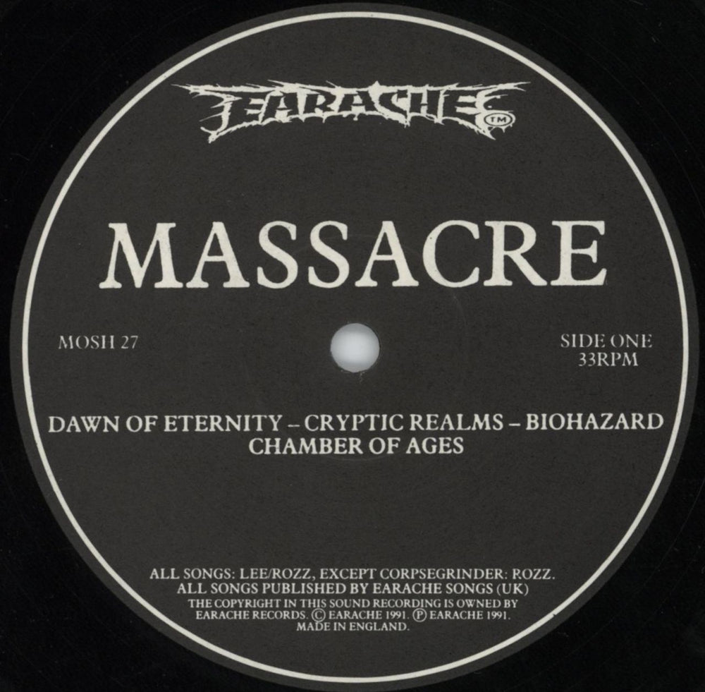 Massacre From Beyond - 1st UK vinyl LP album (LP record) 155LPFR816296