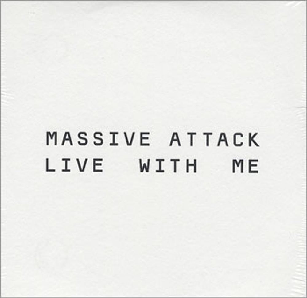 Massive Attack Live With Me UK Promo CD single (CD5 / 5") VSCDJ1912