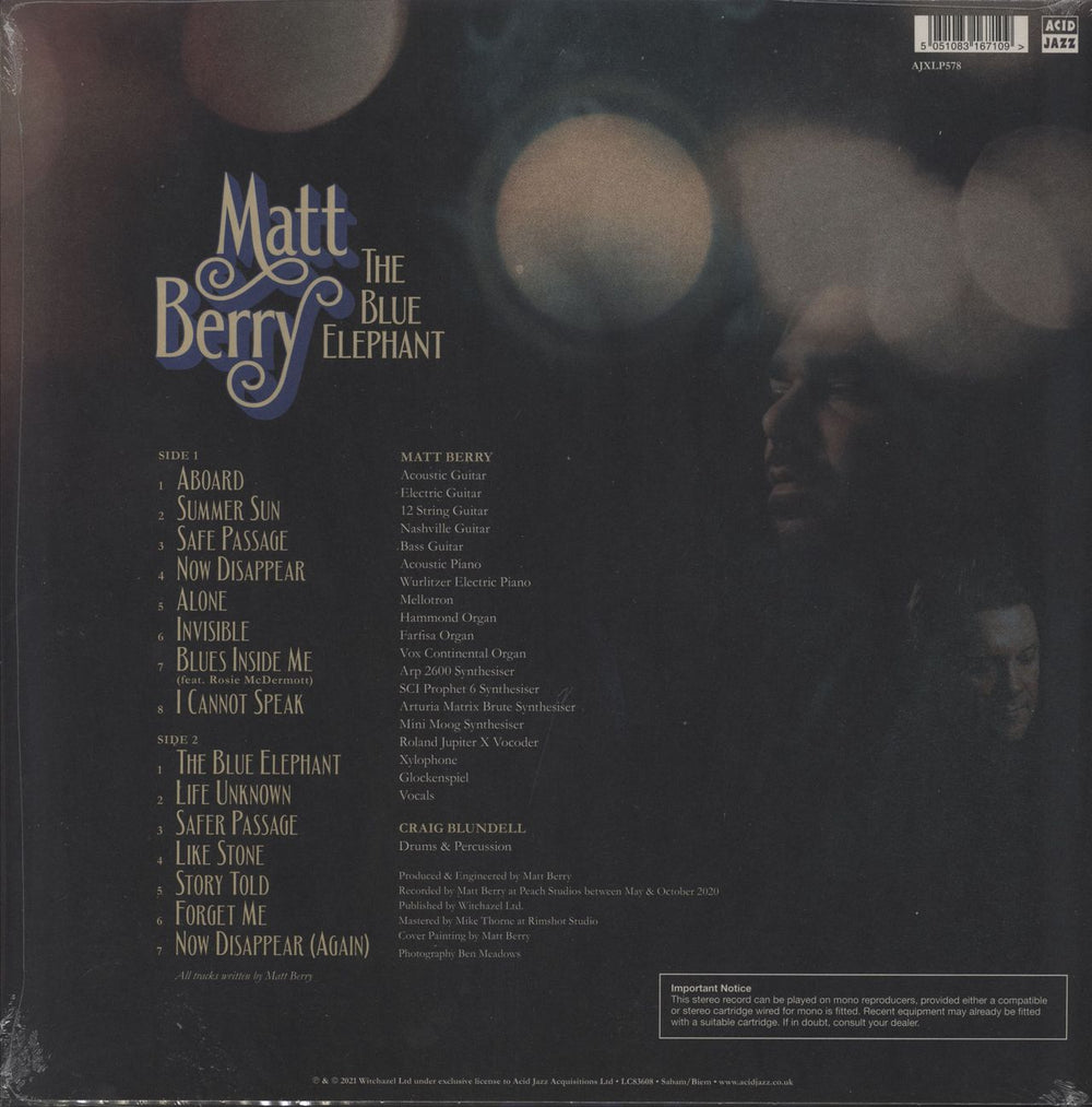 Matt Berry The Blue Elephant - Sealed UK vinyl LP album (LP record) 5051083167109