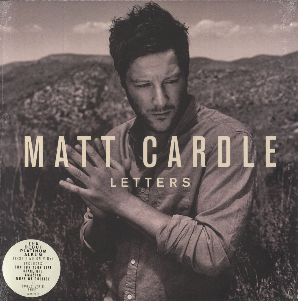 Matt Cardle Letters - Sealed + Autographed Print UK vinyl LP album (LP record) COOKLP817