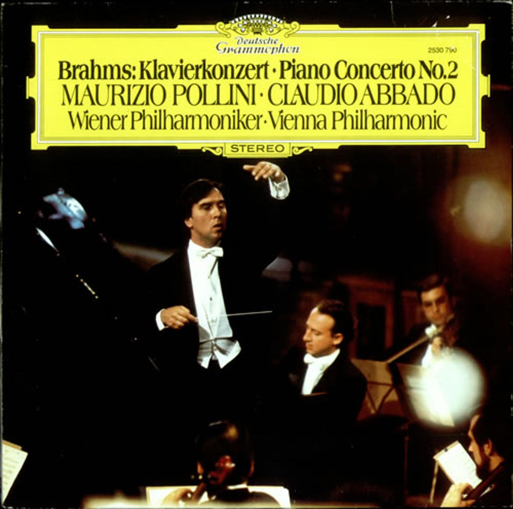 Maurizio Pollini Brahms' Klavierkonzert & Piano Concerto No. 2 German vinyl LP album (LP record) 2530790