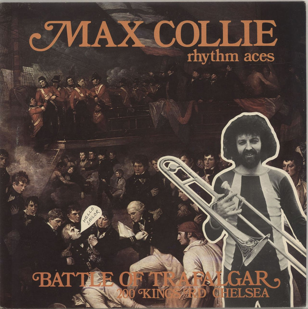 Max Collie's Rhythm Aces Battle Of Trafalgar - Autographed UK 2-LP vinyl record set (Double LP Album)