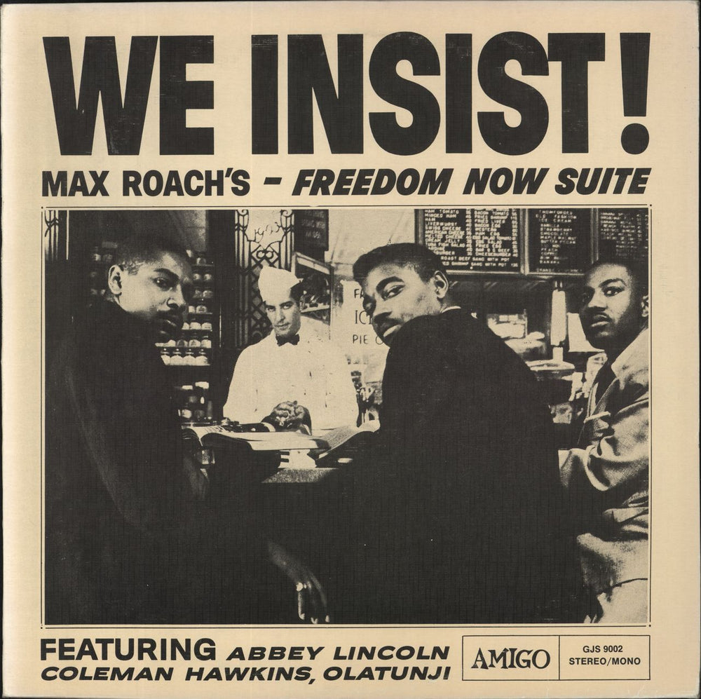 Max Roach Freedom Now Suite Italian vinyl LP album (LP record) GJS9002