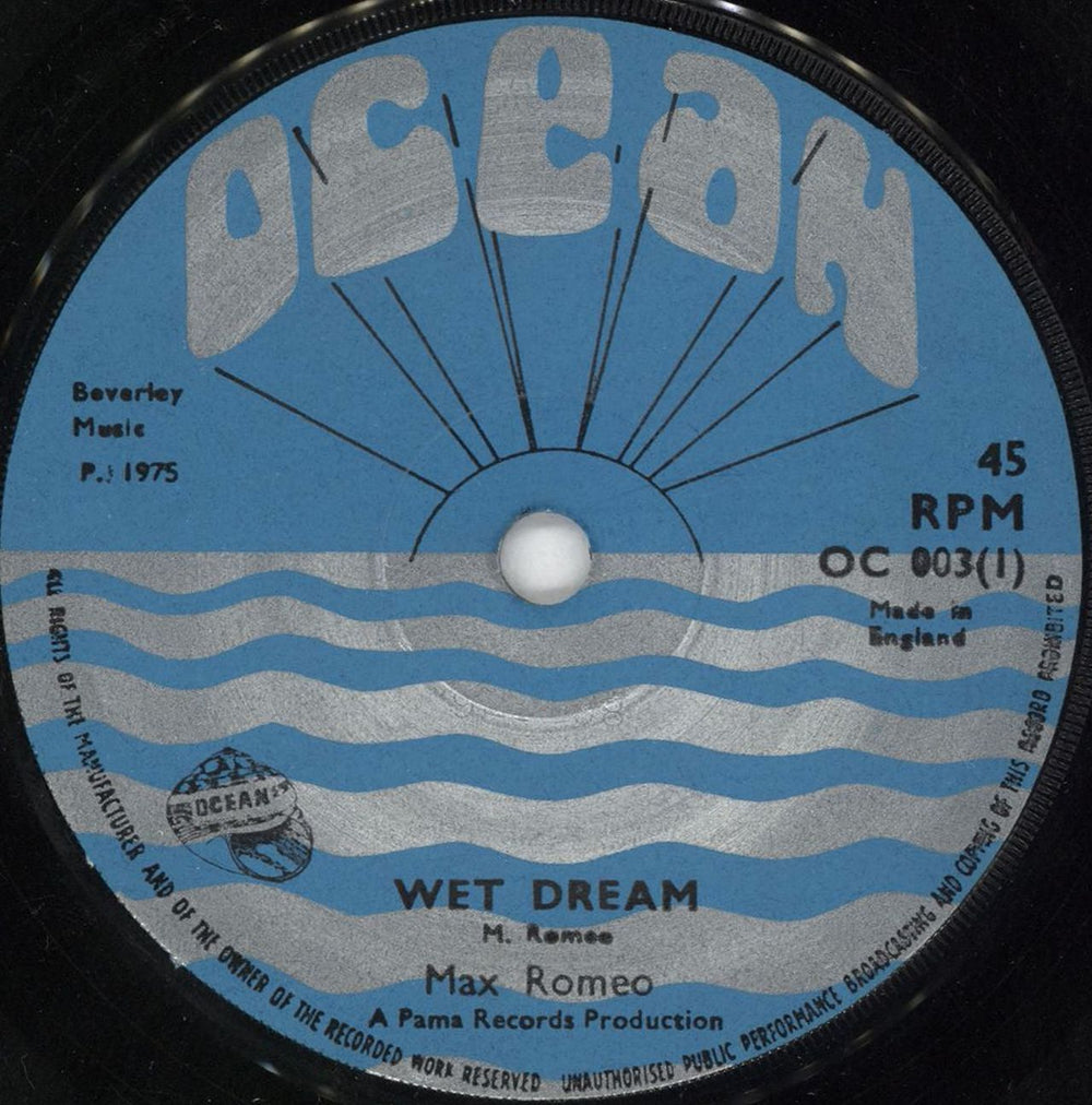 Max Romeo Wet Dream UK 7" vinyl single (7 inch record / 45) MXO07WE678395