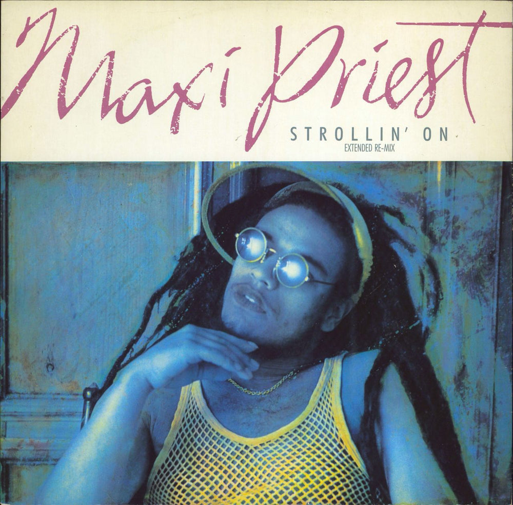 Maxi Priest Strollin' On UK 12" vinyl single (12 inch record / Maxi-single) TEN84-12