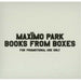 Maximo Park Books From Boxes UK Promo CD single (CD5 / 5") WAP223CDP