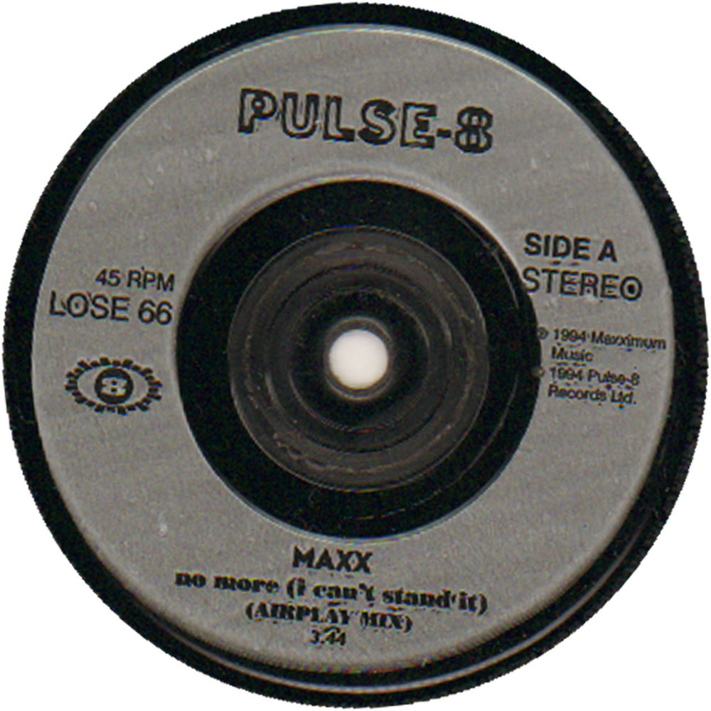 Maxx No More (I Can't Stand It) - Injection UK 7" vinyl single (7 inch record / 45) LOSE66