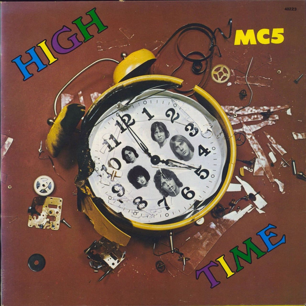 MC5 High Time - Green & Orange French vinyl LP album (LP record) 40223