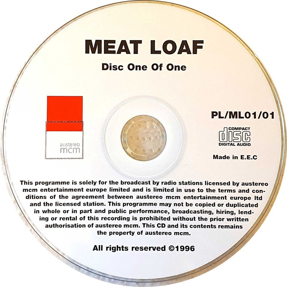 Meat Loaf Coca-cola Planet Live Austrian Promo CD album (CDLP) PL/ML01/01