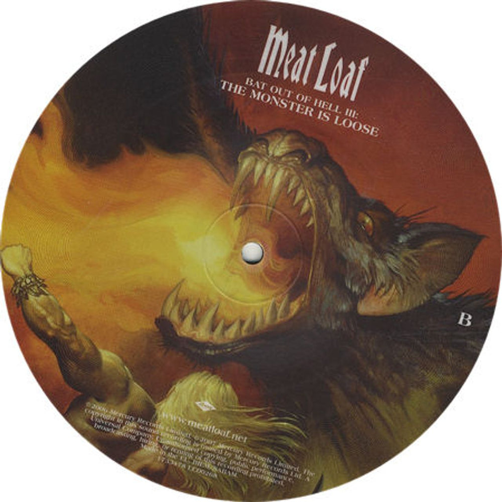 Meat Loaf Cry Over Me UK 7" vinyl picture disc (7 inch picture disc single) MEA7PCR398887