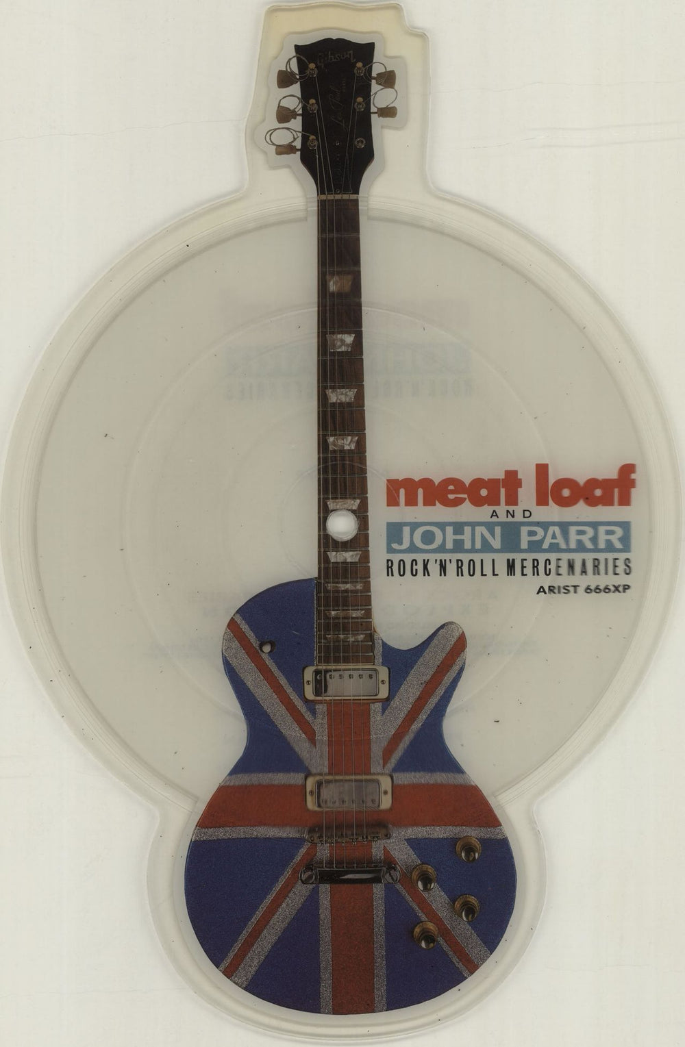 Meat Loaf Rock N Roll Mercenaries - White UK shaped picture disc (picture disc vinyl record) ARIST666XP