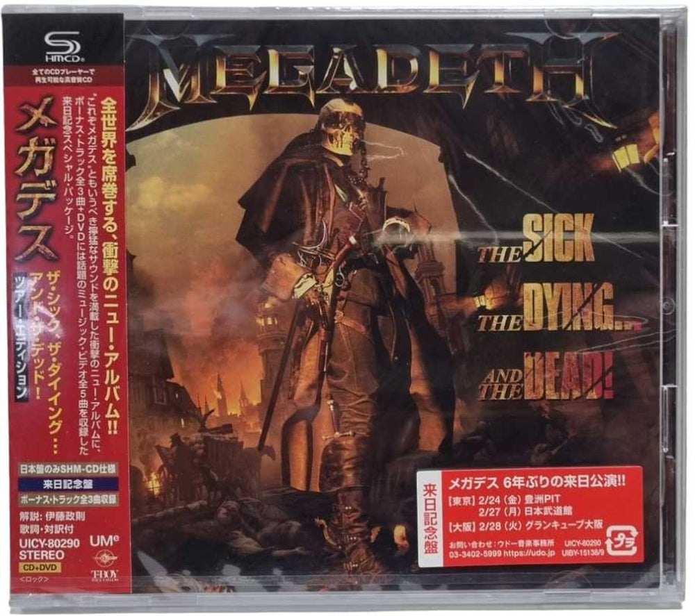 Megadeth The Sick, The Dying... And The Dead! + Folder Japanese 2-disc CD/DVD set MEG2DTH811694