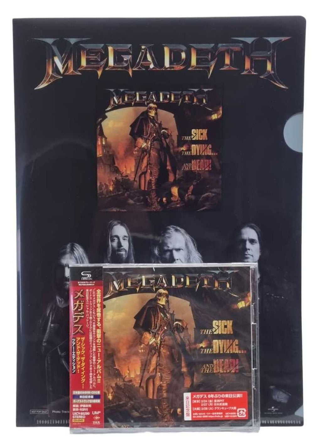 Megadeth The Sick, The Dying... And The Dead! + Folder Japanese 2-disc CD/DVD set UICY-80290