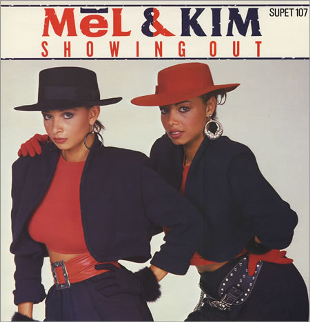 Mel & Kim Showing Out - Hats Sleeve UK 12" vinyl single (12 inch record / Maxi-single) SUPET107