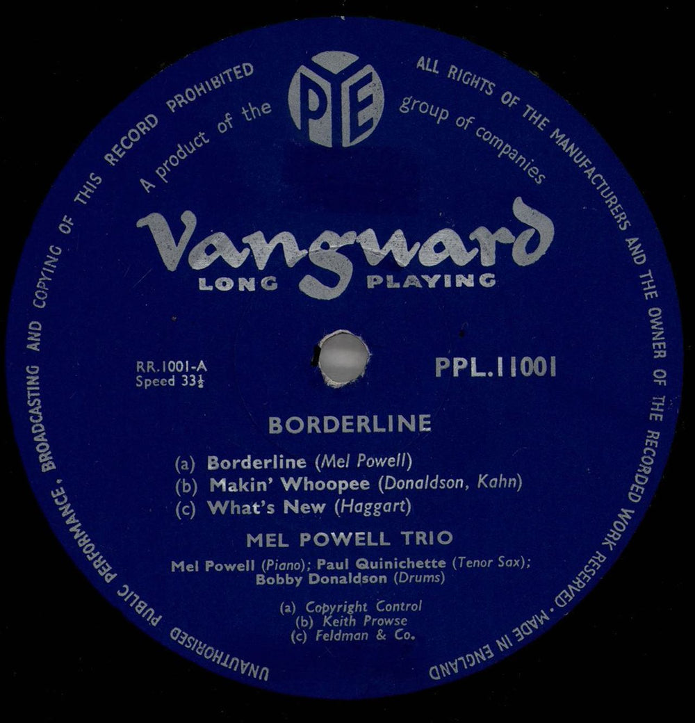 Mel Powell Borderline UK vinyl LP album (LP record) 5MPLPBO764860