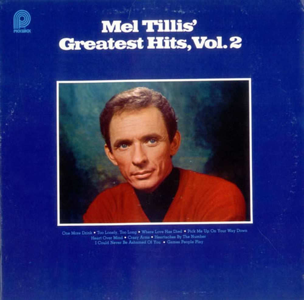 Mel Tillis Greatest Hits, Vol. 2 US vinyl LP album (LP record) SPC-3741