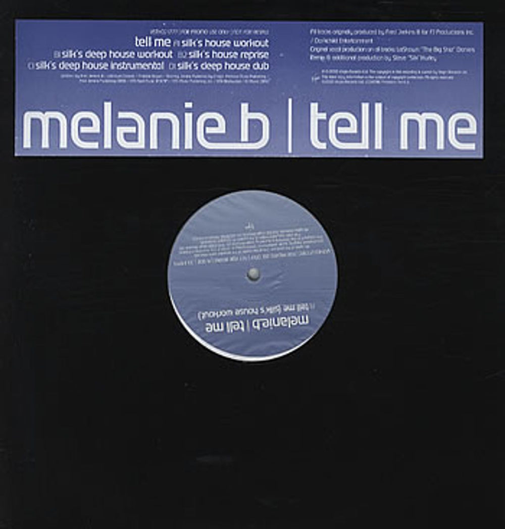 Melanie B Tell Me UK Promo 12" vinyl single (12 inch record / Maxi-single) VSTXDJ1777