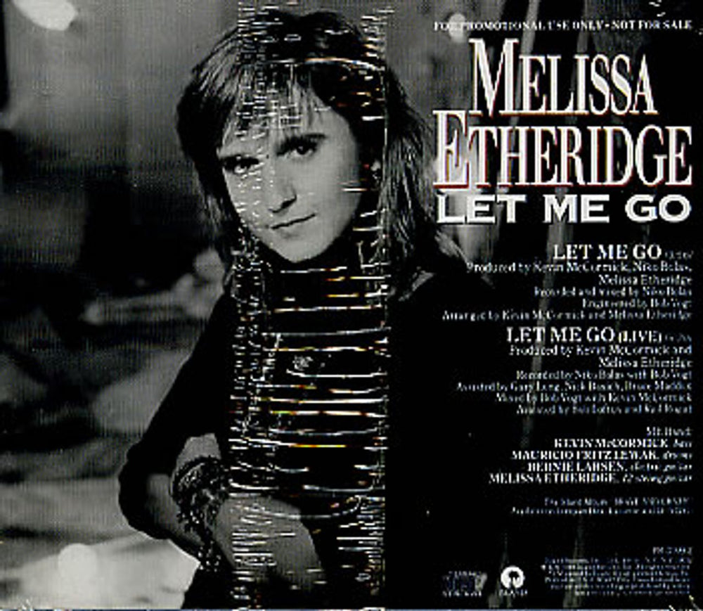 Melissa Etheridge Let Me Go US Promo CD single (CD5 / 5") PR-3109-2