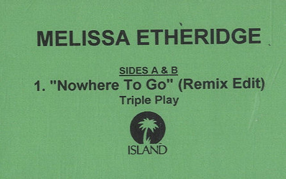 Melissa Etheridge Nowhere To Go US Promo cassette single PROMO CASSETTE