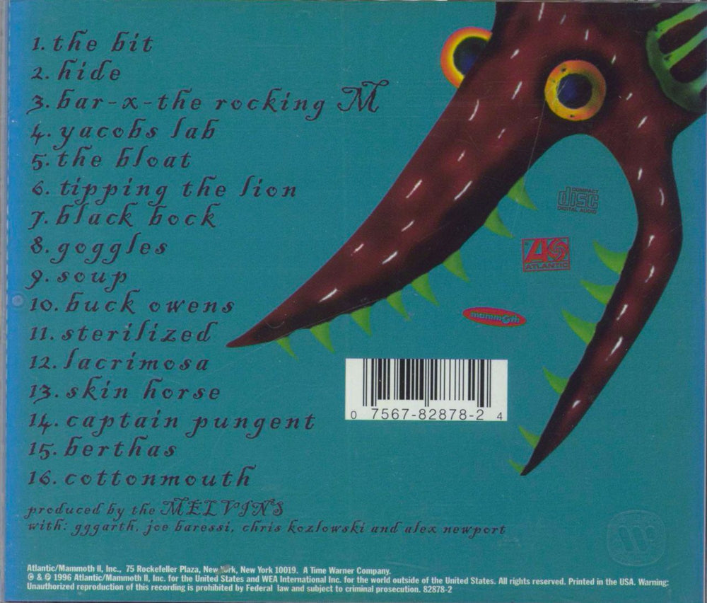 Melvins Stag German CD album (CDLP) 075678287824