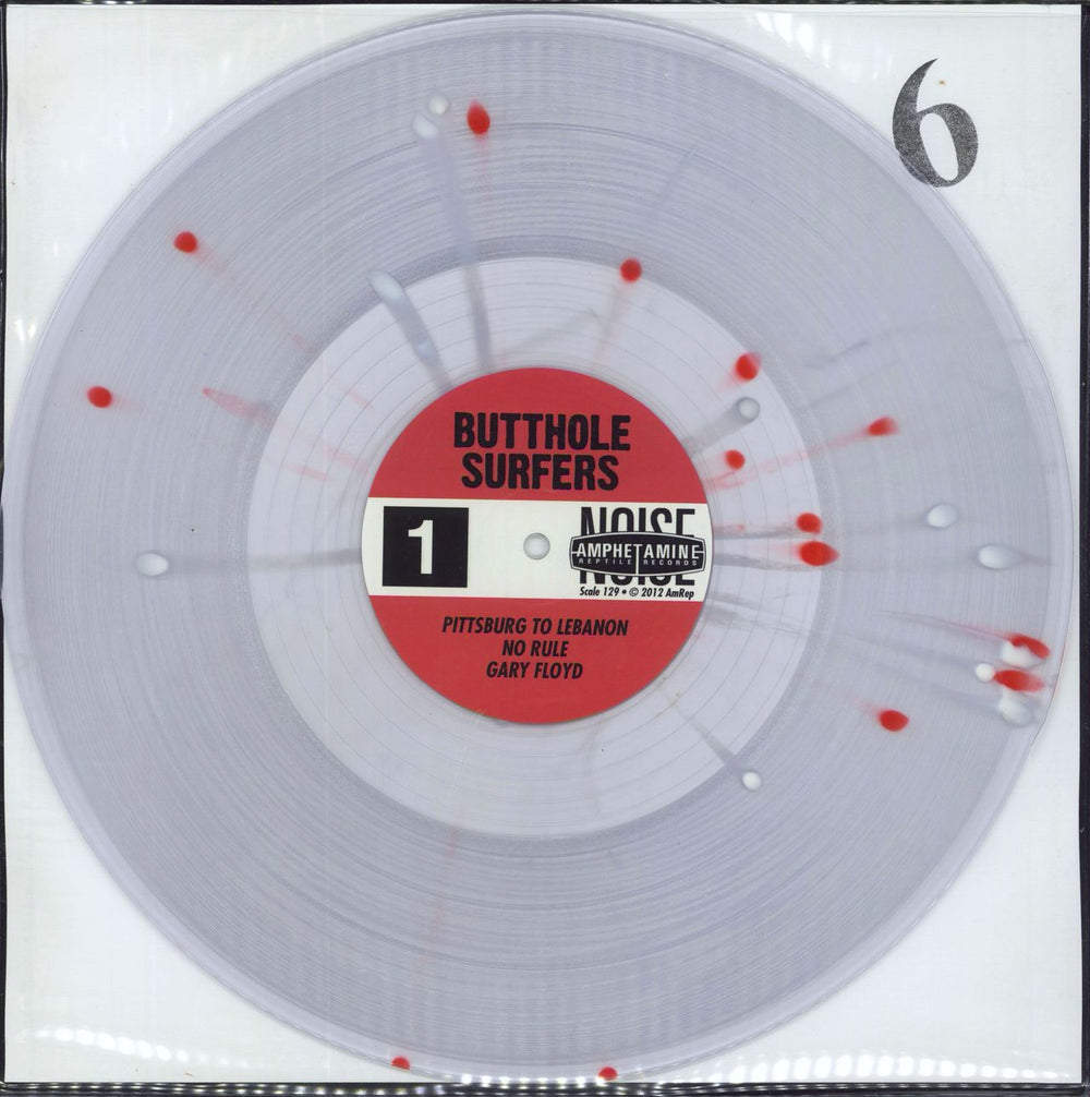 Melvins Sugar Daddy Live Split Series 6 - Splatter on Clear Vinyl US 12" vinyl single (12 inch record / Maxi-single)