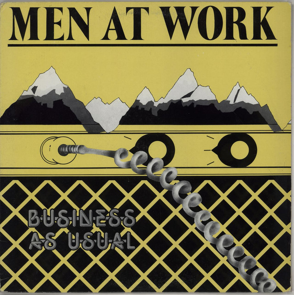 Men At Work Business As Usual - Circle Stickered sleeve Canadian vinyl LP album (LP record) PCC90667