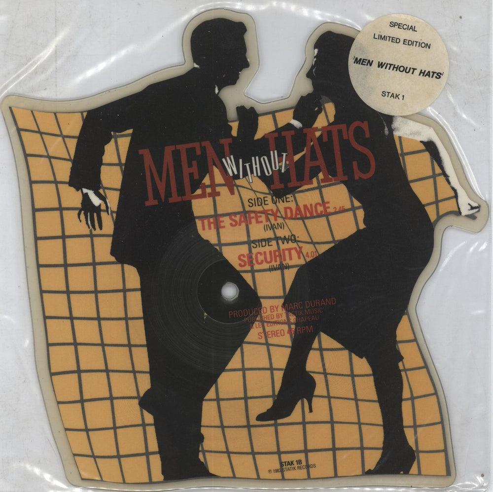 Men Without Hats The Safety Dance UK shaped picture disc (picture disc vinyl record) STAK1