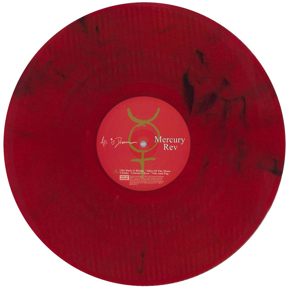 Mercury Rev All is Dream - Red & Black Marbled Vinyl UK 2-LP vinyl record set (Double LP Album) MEV2LAL819451