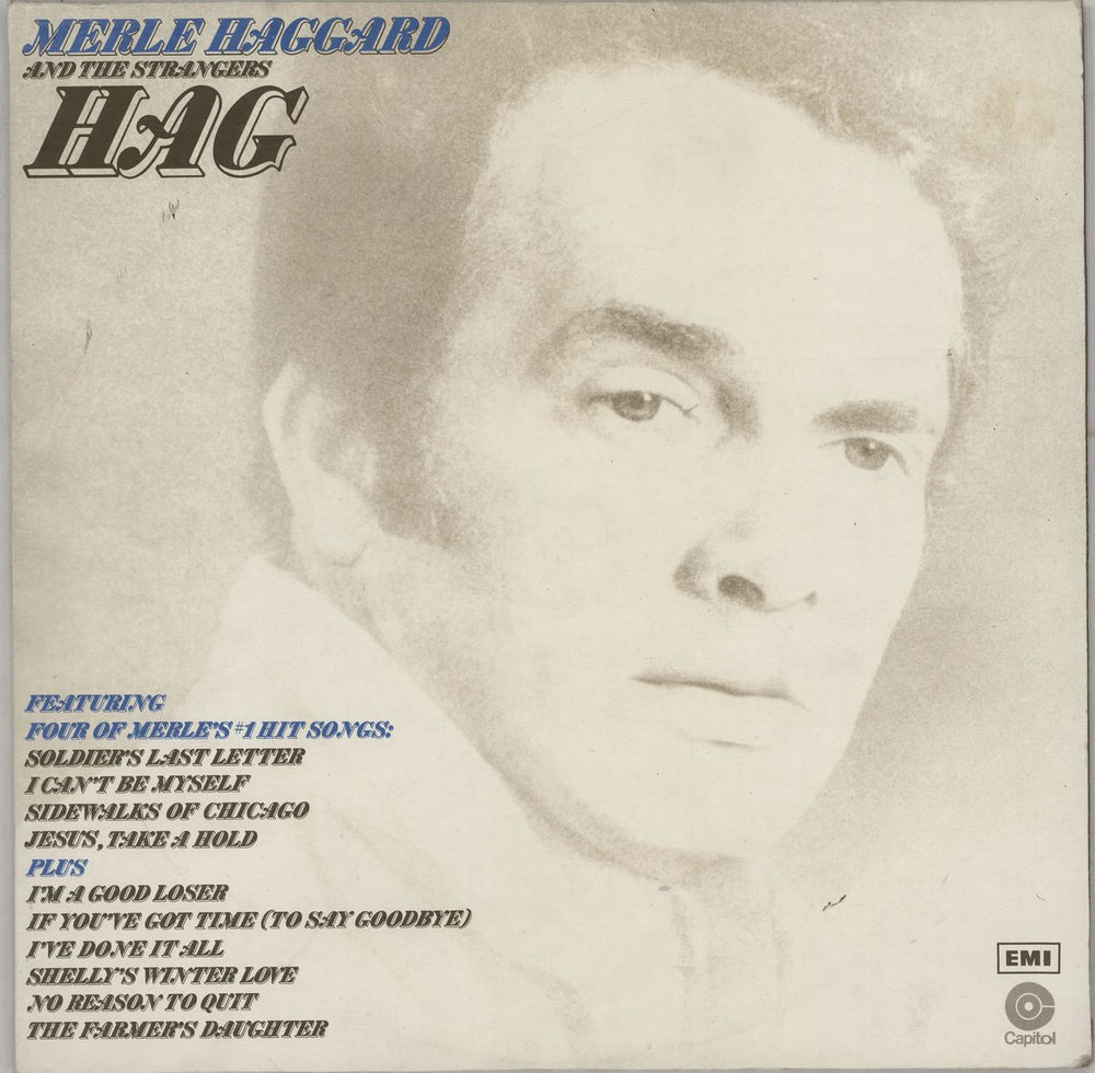 Merle Haggard Hag UK vinyl LP album (LP record) E-ST735