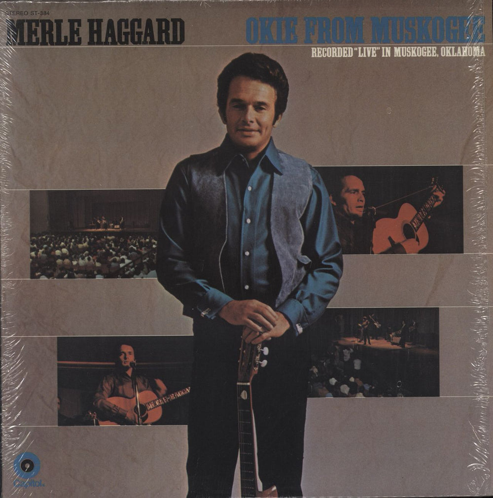 Merle Haggard Okie From Muskogee US vinyl LP album (LP record) ST-384