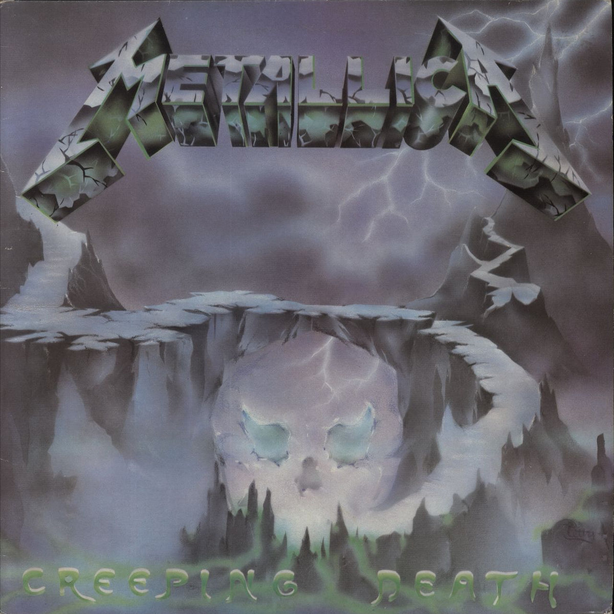 Metallica Creeping Death - Green Vinyl UK 12