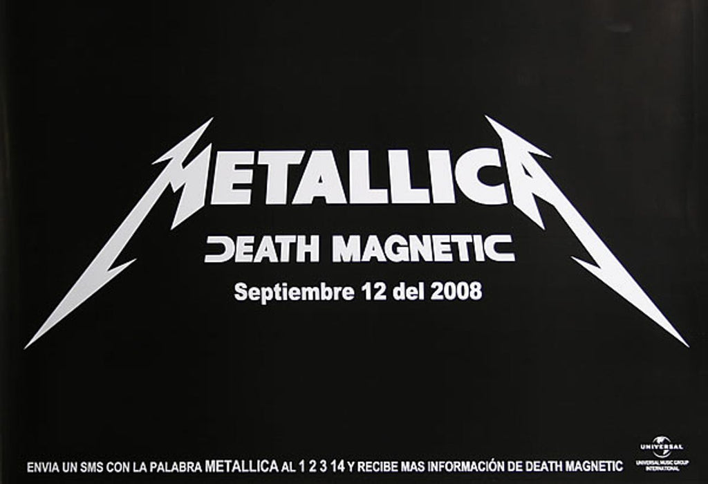 Metallica Death Magnetic Colombian Promo Poster — RareVinyl.com