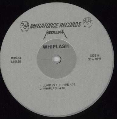 Metallica Whiplash EP vinyl record sold album Rare Megaforce MRS-04 1983