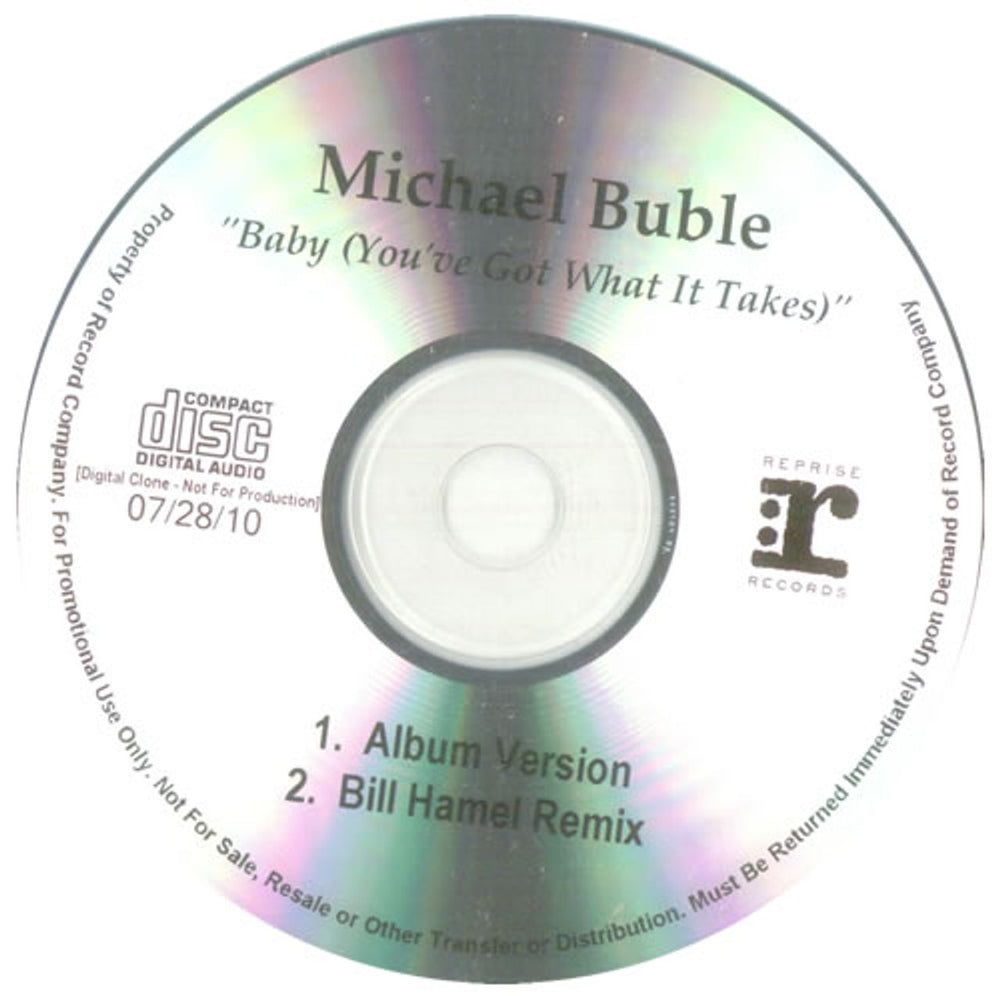 Michael Buble Baby [You've Got What It Takes] US Promo CD-R acetate CD-R ACETATE