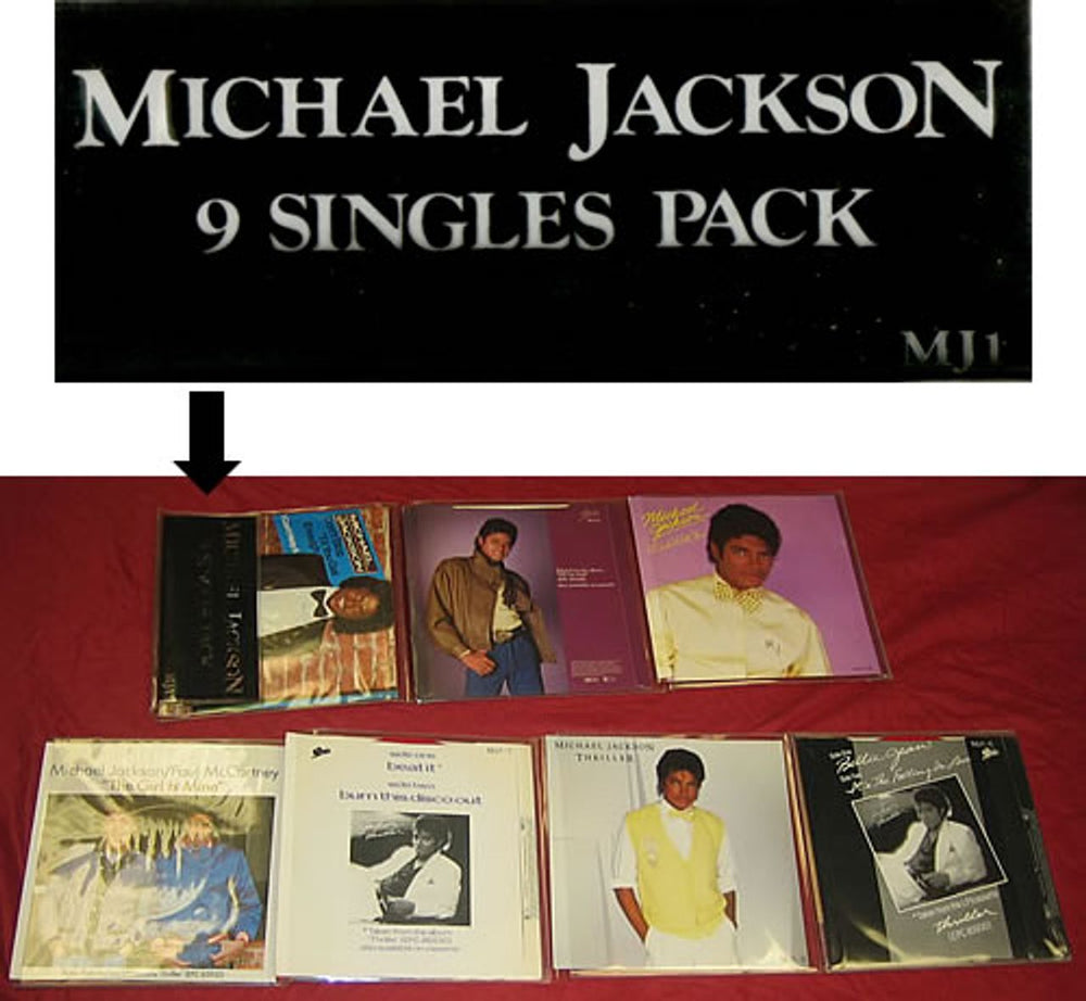 Michael Jackson 9 Singles Pack - Complete - EX UK 7" vinyl single (7 inch record / 45) MJ1-9