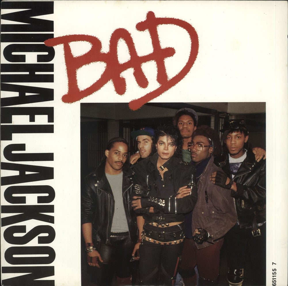 Michael Jackson Bad UK 7" vinyl single (7 inch record / 45) 6511557