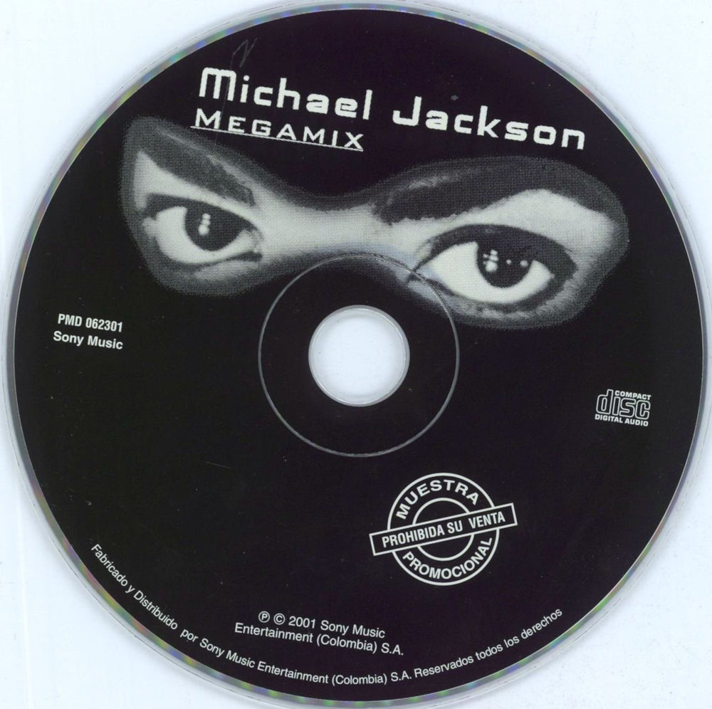 Michael Jackson Megamix Colombian Promo CD single (CD5 / 5") M-JC5ME236232