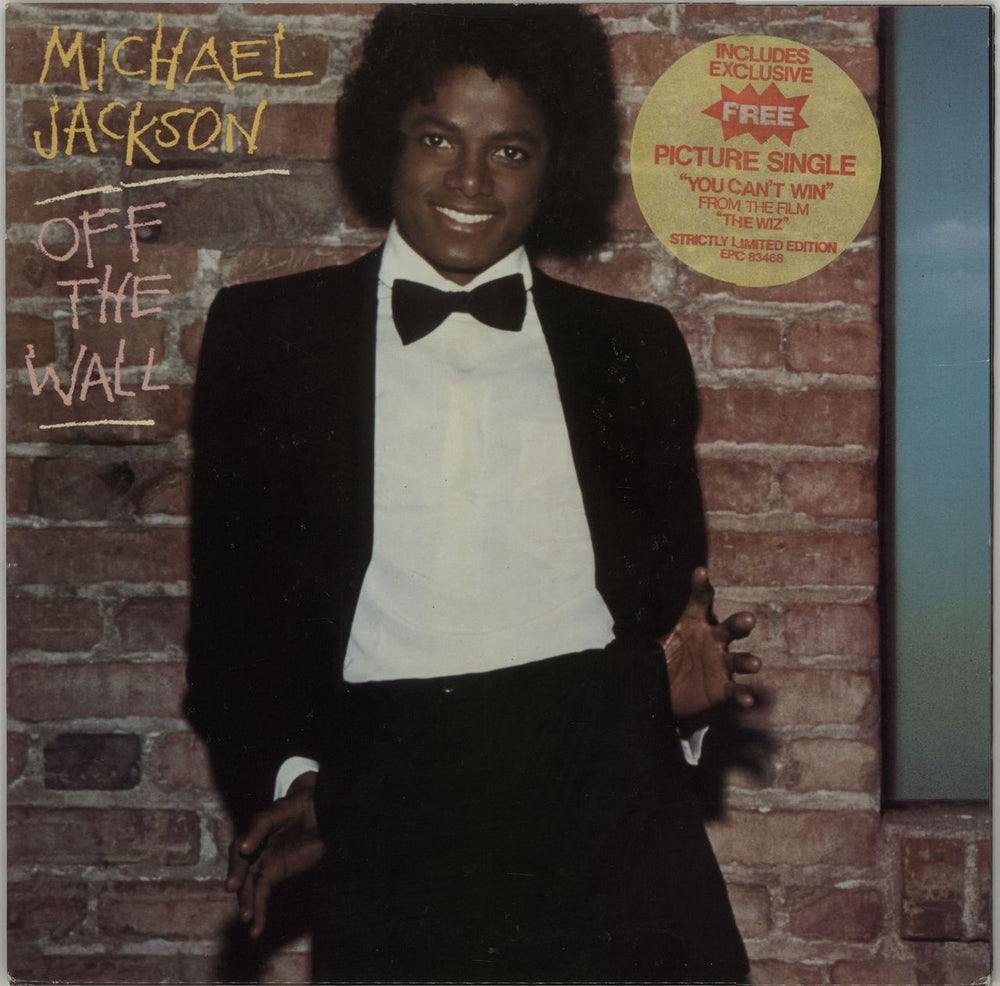 Michael Jackson Off The Wall + 7" Pic Disc UK vinyl LP album (LP record) EPC83468