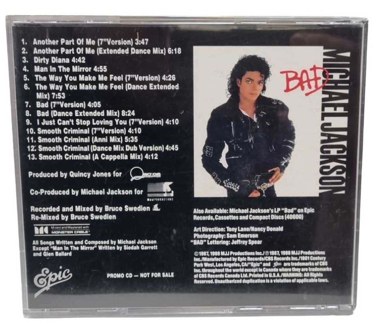 Michael Jackson The Bad Mixes - 13-trk US Promo CD album — RareVinyl.com