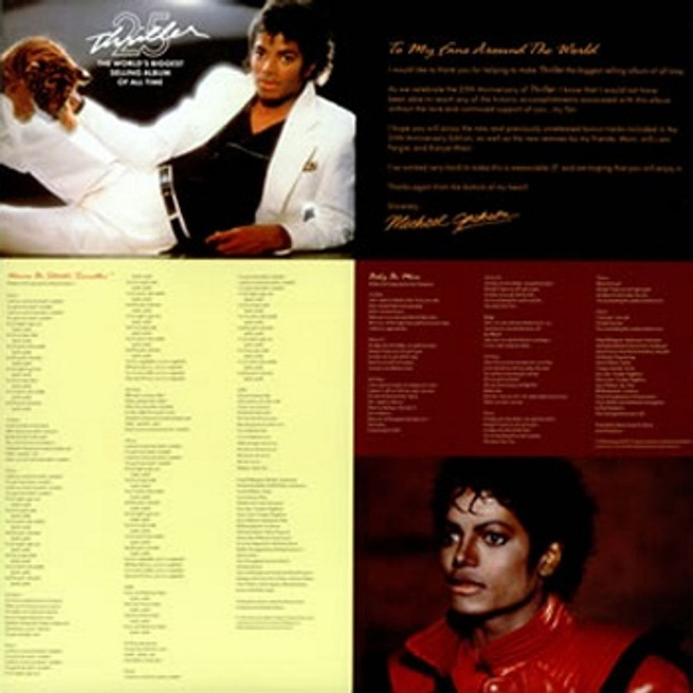 Michael Jackson Thriller - 25th Anniversary Edition UK 2-LP vinyl record set (Double LP Album) M-J2LTH427069