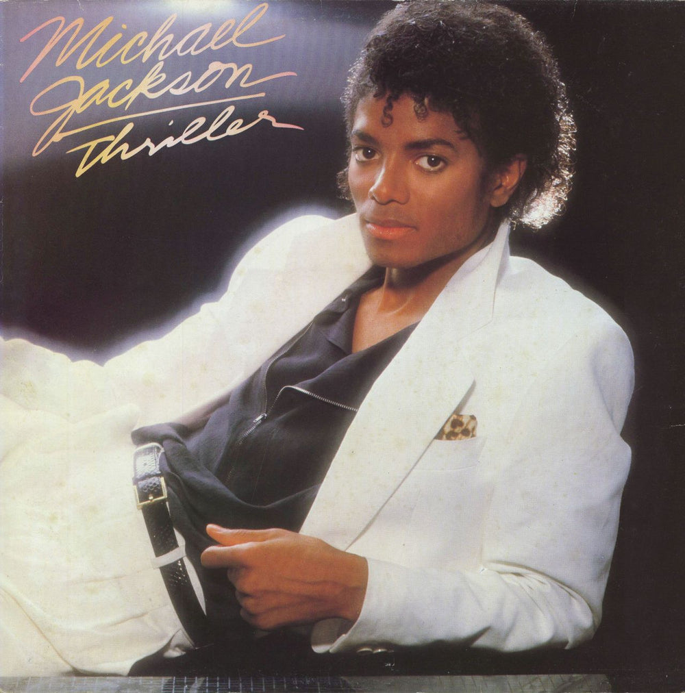 Michael Jackson Thriller Greek vinyl LP album (LP record) EPC85930