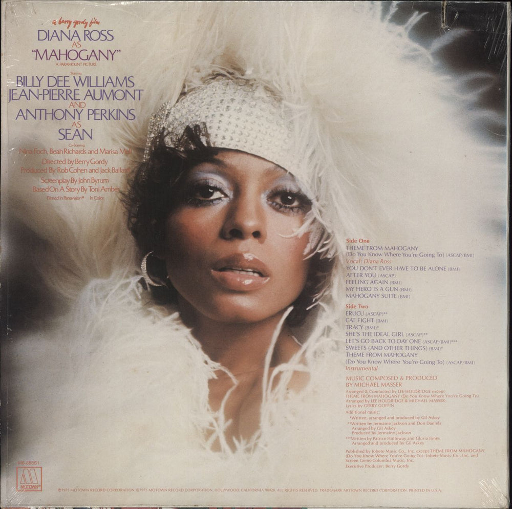 Michael Masser The Original Soundtrack Of Mahogany US vinyl LP album (LP record)