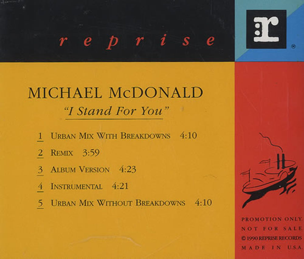 Michael McDonald I Stand For You US Promo CD single (CD5 / 5") PRO-CD-6290