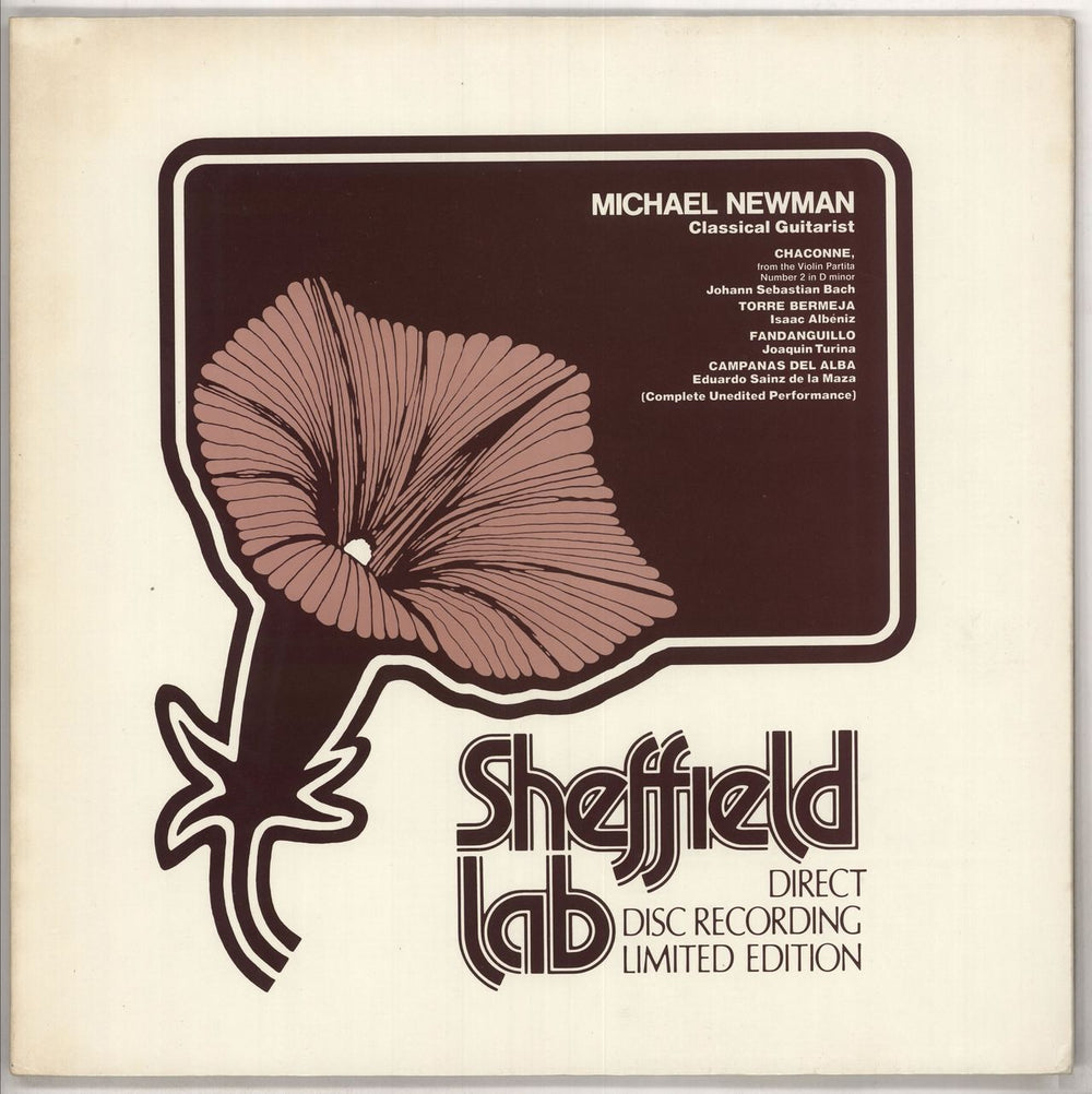 Michael Newman Classical Guitarist US vinyl LP album (LP record) LAB10