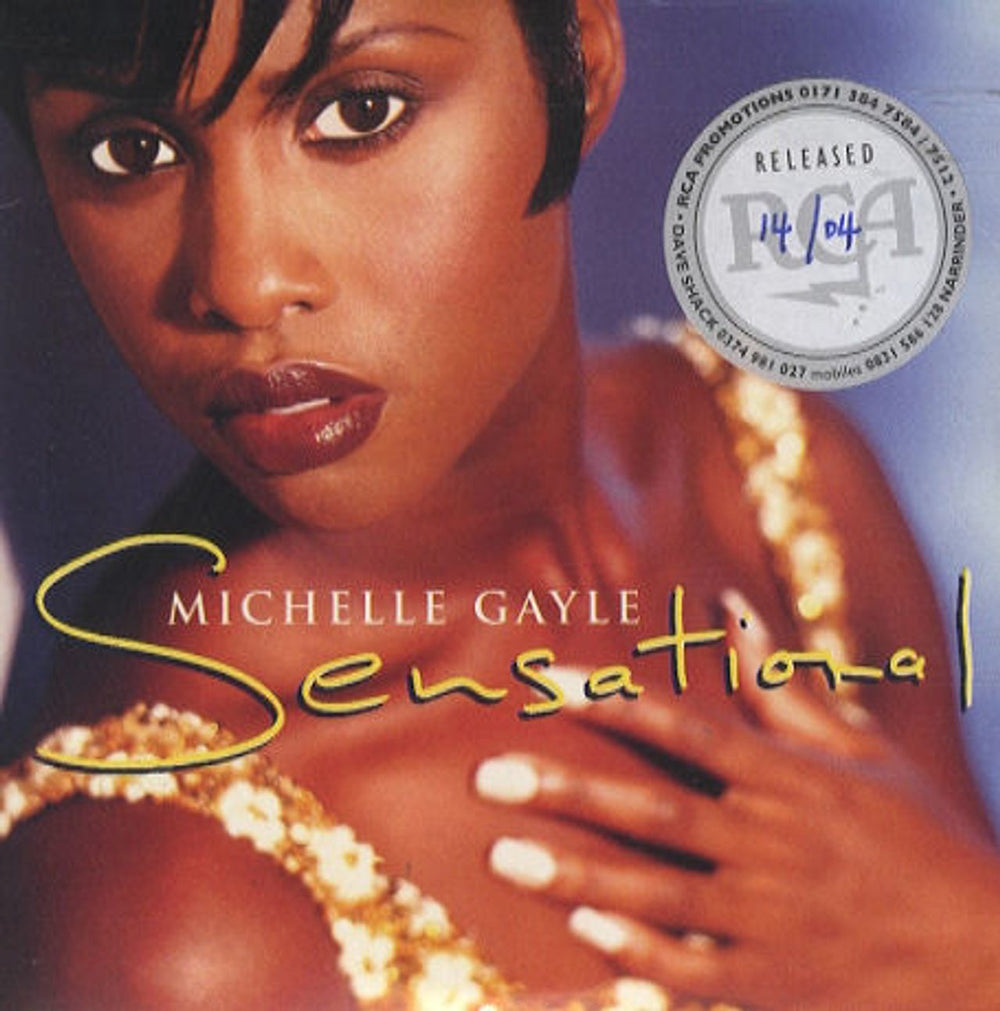 Michelle Gayle Sensational UK Promo CD single (CD5 / 5") SENS4