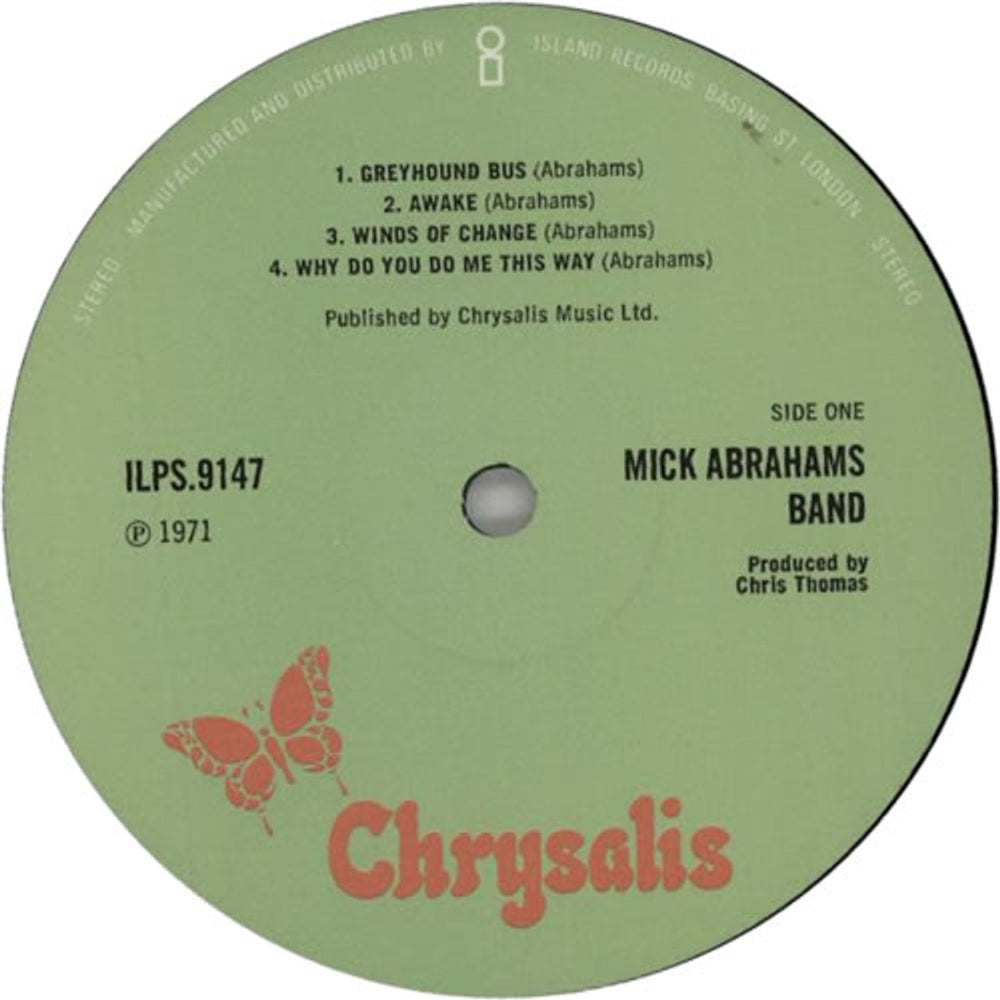 Mick Abrahams Mick Abrahams - 1st - EX UK vinyl LP album (LP record) CKBLPMI141064