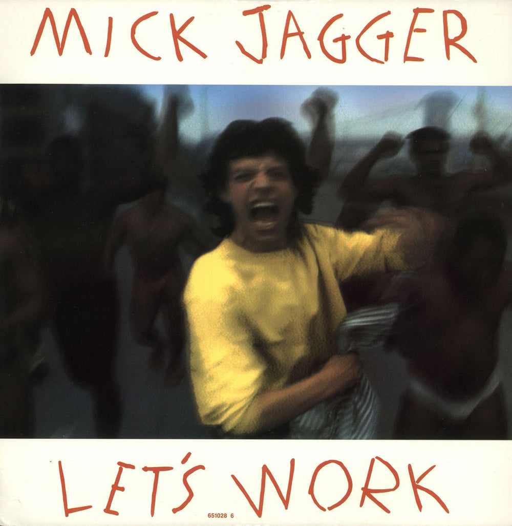 Mick Jagger Let's Work UK 12" vinyl single (12 inch record / Maxi-single) 6510286